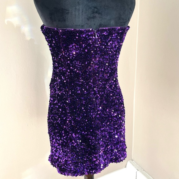 Fashion Nova Kara Sequin Mini Tube Dress sz XL - Picture 6 of 14